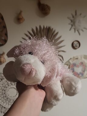 GANZ Pink and White Webkinz Dog With No Code